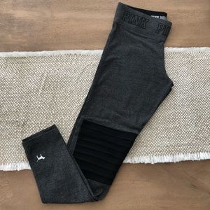 Victorias Secret Pink Moto Cotton Legging Medium